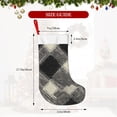 thumbnail image 2 of Flannel Christmas Stocking 17.7×11×7in Soft And Light Touch Good Socks Splicing Design Can Be Used For Hanging Argyle Plaid Dimgray_40978_2, 2 of 8