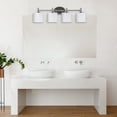 thumbnail image 4 of F11004-80-Sunset Lighting-4 Light Wall Sconce   Bright Satin Nickel Finish with Opal Glass, 4 of 4