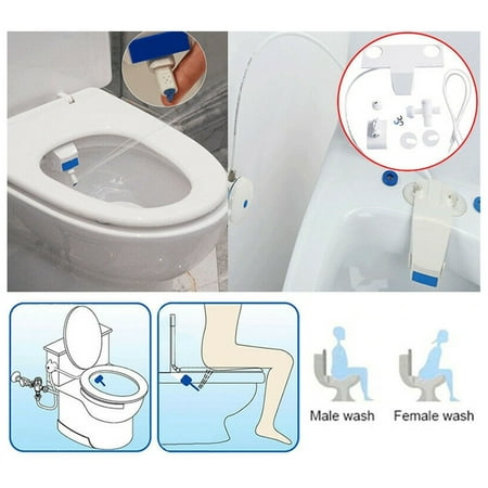 Bathroom Toilet Fresh Water Spray Toilet Cleaning Seat Kit Accessory ...