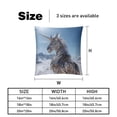 thumbnail image 5 of Unicorn Throw Pillow Covers Set of 2 - 16x16, 18x18, 20x20 Inches - Unique Patterns - Ideal for Bed Pillow, Throw Pillows for Various Occasions, 5 of 6