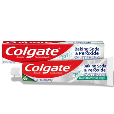 Colgate Baking Soda and Peroxide Whitening Toothpaste Gel, Frosty Mint, 6 oz Tube