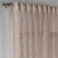 thumbnail image 4 of 3S Brother's Pink Lace Sheers Extra Long Floral Style Curtains Set of 2 Panels Rod Pocket & Back Tab Home Décor Window Custom Made Drapes 10-30 Ft. Long -Made in Turkey Each Panel (100"W x 180"L), 4 of 6