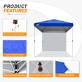 thumbnail image 6 of EAGLE PEAK 8 x 8 ft Easy Set Up Straight Leg Pop Up Outdoor Canopy with One Removable Wall,Blue, 6 of 11