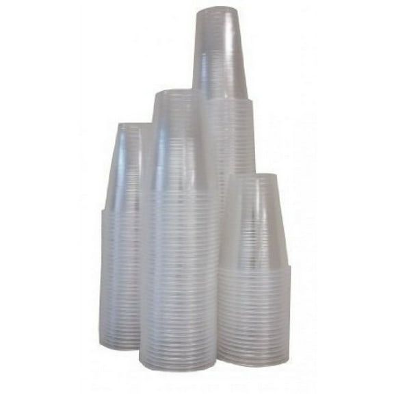 Disposable Translucent 7 Oz. Plastic Cups - 480 Count Mega Pack