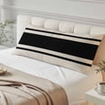 thumbnail image 4 of Black Vintage Long Body Pillow Covers, Geometric Stripes Simple Lines Soft Breathable Throw Pillow Cases with Invisible Zipper, Decorative Pillowcase Pillows Protectors for Sofa Bed Couch 20"x60", 4 of 9
