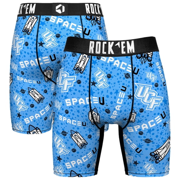 Men's Rock Em Socks Black UCF Knights Localized Boxer Briefs