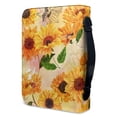 thumbnail image 3 of Xoenoiee Retro Sunflower Pattern Faux Leather Bible Cover for Men Boys Women Girls Christian Bible Case with Handle Carrying Book Case Protector Bible Tote Handbag Gifts, 2XL, 3 of 7
