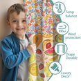 thumbnail image 3 of Blackout Kids Curtains,Pioneer Flower Childrens Insulated Curtains Set Of 2,Bedroom Essentials,Toddler Room Decor 52x84in(132x213cm), 3 of 4