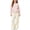 Pink, variant on BXJX Girls Knitted Outfit Sets 2 Piece, Spring Fall Long Sleeve Crew Neck Cute Sweaters and Wide Leg Pants Sets Pink Size 8 T