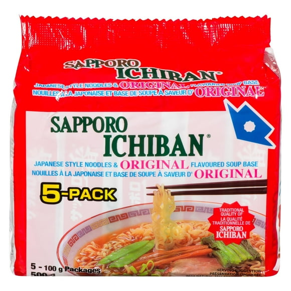 Sapporo Lot de 5 originaux nouilles Sapporo Ichiban