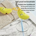thumbnail image 3 of Tizuqe User Friendly ABS Silicone Toothbrush Holders Cover Compactly Hygienic Case, 3 of 8