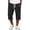 CF06_Black, variant on Resicozy Mens Waffle Capri Pant Casual Baggy Drawstring Yoga Beach Pants with Pockets Dark Green 3XL