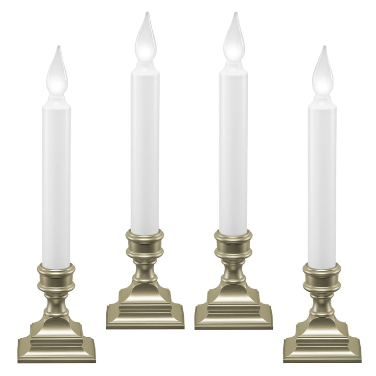 612 Vermont LED Battery Window Candles with Timer, Pack of 4 photo 1