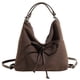 thumbnail image 3 of Bolso Bandolera Ante para Mujer Hobo Con Lazo Y Bolsillo Interior Viajes (), 3 of 6