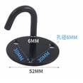 thumbnail image 1 of Miangastore 2pcs U-shaped Ceiling Hooks for Plants Stainless Steel Black Decorative Hanging Solution, 1 of 8