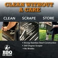 thumbnail image 5 of BBQ Butler Bristle Free Grill Brush - 360 Degree Grate Scraper - Stainless Steel, 5 of 7