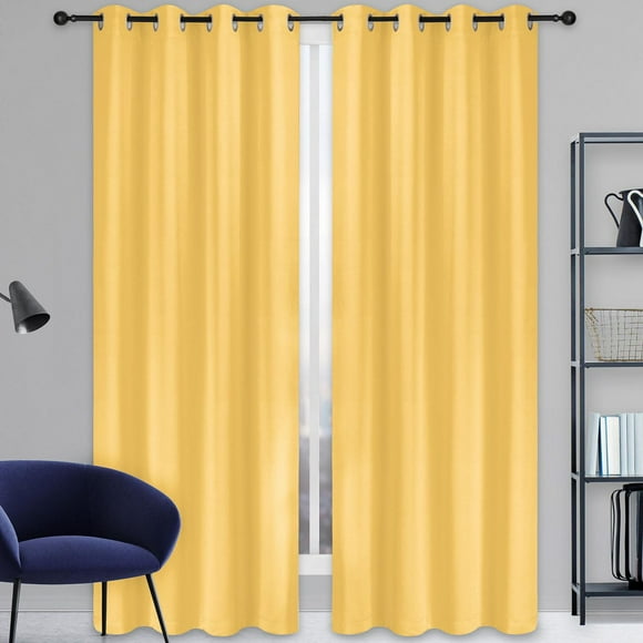 Safdie & Co. Curtain Total Blackout 54X84L Mustard
