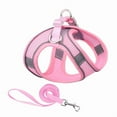 thumbnail image 2 of No Pull Dog Harness, Step in Adjustable Cat Harness and Leash Sets with Padded Vest for All Weather, Dog Leash with Soft Padded Handle, Easy to Put on Small and Medium Dogs (Pink, XXS), 2 of 8
