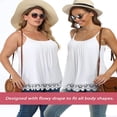 thumbnail image 4 of CHOK Camisoles à Soutien-Gorge Intégré pour Femmes, Bretelles Spaghetti Ajustables, Débardeur Sans Manches, Hauts d'Été, 4 of 6