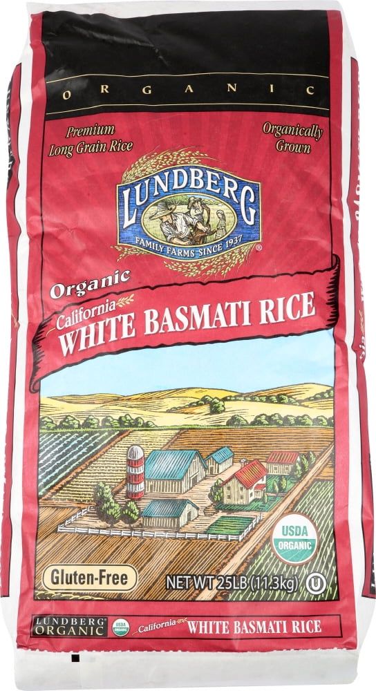 Lundberg® Organic California White Basmati Rice 25 lb. Bag Walmart