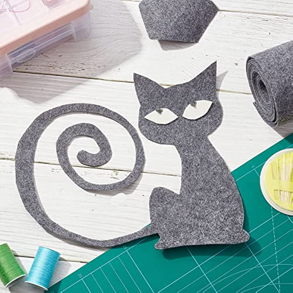 Black Non Woven Felt Fabric Sheets Fiber Thick Kids DIY Craft Assorted  Fabric Square Embroidery Scrapbooking Craft AA8505
