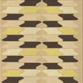 thumbnail image 1 of Ahgly Company Indoor Square Patterned Wood Brown Area Rugs, 4' Square, 1 of 6
