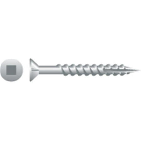 

Strong-Point XQ828NZ 8 x 1.75 in. Square Drive Flat Head Screw with Nibs Particle Board Screws Zinc Plated Box of 4 000