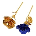 thumbnail image 2 of 2pcs 24K Golden Rose Gold Plating Artificial Rose Flower with Gift Box for Mother Girlfriend, 2 of 5