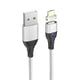 thumbnail image 2 of Línea de cable de carga magnética Micro USB Tipo C Reemplazo del adaptador de cargador rápido con imán de 8 pines para iPhone / iPad / Xiaomi / Huawei / Samsung kenally DZ5596-02B, 2 of 2