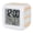 Tan, Ochre, Cream, Beige, variant on Orange Green Ethnic Tribe Digital Alarm Clock for Bedrooms, Smart LED Alarm Clock with 7 Color Changing Night Light, Boho Traditional Geometric Silent Wake Up Clocks for Sleep Study Cooking 3.2"x3.2"