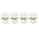 thumbnail image 2 of Servilletero con diseo de vid, anillo para servilletas de flores de almacenamiento limpio, compacto, reutilizable, 4 Uds., plástico realista, hermoso para boda ANGGREK Otros, 2 of 8