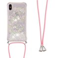 thumbnail image 1 of Funda FOXDOCK para iPhone Xs Max con Cuerda Ajustable, Brillo Líquido, Protección Antigolpes y Lente – Ideal para Regalo, 1 of 5