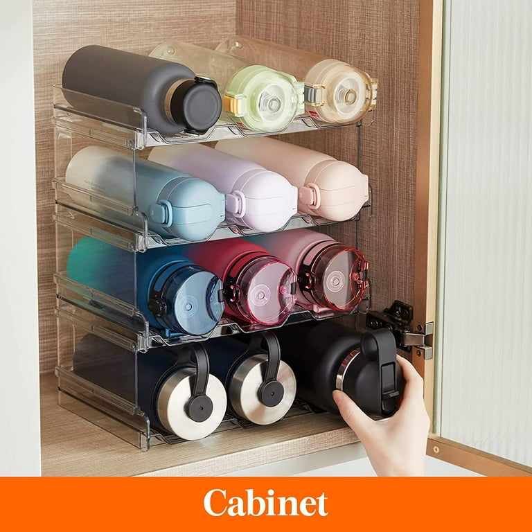  Lifewit Stackable Water Bottle Organizer for Cabinet