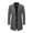 Gray, variant on Men's Wool Pea Coat Pocket Single Breasted Navy Large