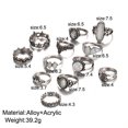thumbnail image 4 of 12pcs/set Retro Carved Exaggerated Fashion Rings Set, 4 of 6