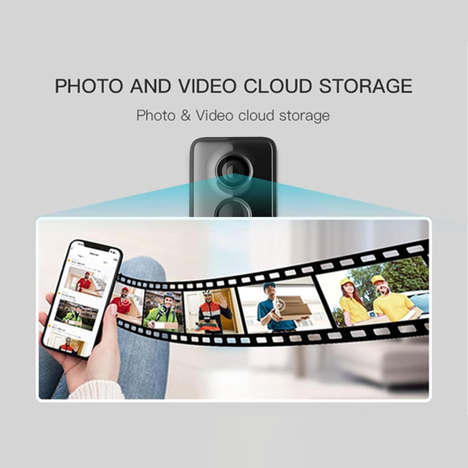 3MP Wi-Fi Wireless Video Doorbell, Black