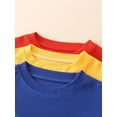 thumbnail image 4 of Fdqin Boys Shorts Sets 6Pcs Quick Drying Sports Short Sleeve T-Shirt and Active Shorts Summer Outfits for Kids Red Yellow Blue 4-5 Years, 4 of 8