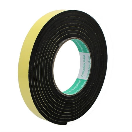 3 Meters 20mm x 4mm Single-side Adhesive Shockproof Sponge Foam Tape Yellow