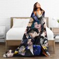 thumbnail image 5 of Blanket Jungkook Soft and Comfortable Wool Fleece Throw Blankets Gift for Home Decoration Sofa Office car Camping Yoga Travel Home Decoration Cozy Plush Beach, 5 of 5