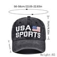 thumbnail image 3 of CYiJun American Flag Hat for Men Women,Funny Adjustable Cotton Embroidered Distressed Baseball Cap, 3 of 5