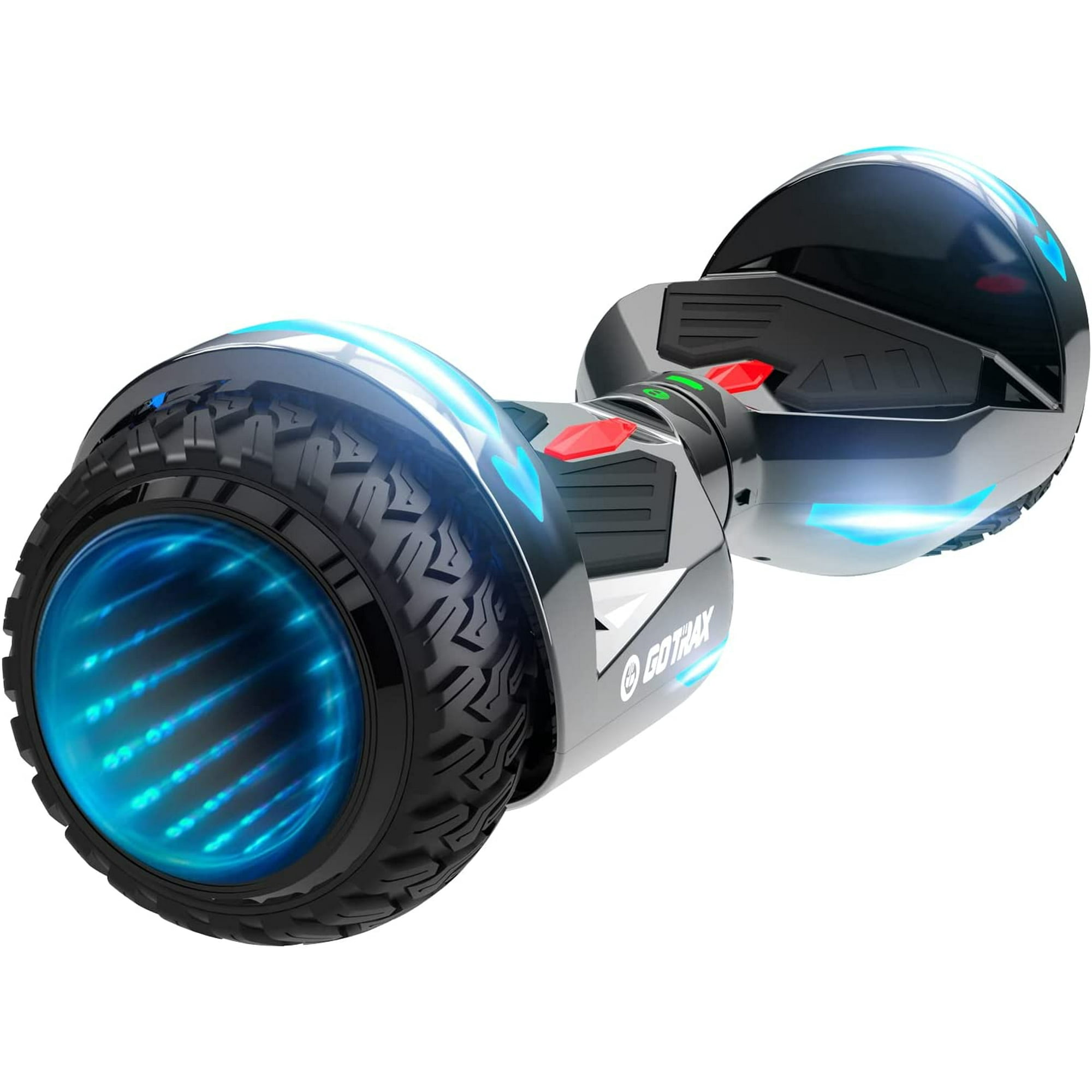 GOTRAX NOVA PRO Hoverboard with Bluetooth Speaker LED 6.5 inch Wheels UL2272 Certified 36V 2.6Ah Big Capacity Lithium Ion Battery Dual 200W Motor up to 10km h Silver Walmart