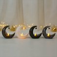 thumbnail image 4 of Candelabro de Luna Estrellada Festival de Ramadán Decoración del Hogar Fiesta de Viento Linterna Vela Lámpara de Escritorio Electrónica Moda C, 4 of 5