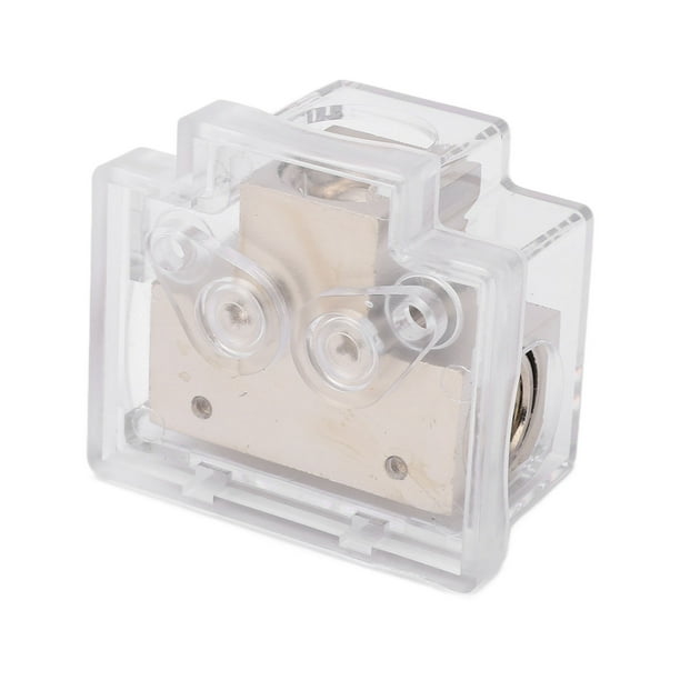 Bloque De Distribución De Energía, Bloque De Distribución De Tierra Universal Seguro De Alta Conductividad De 2 Vías Con Cubierta De Plástico Para Audio Del Automóvil