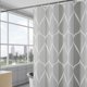 thumbnail image 4 of Cortina de ducha impermeable Cortinas de ducha decorativas Cortina de ducha impermeable de poliéster Cortina de ducha geométrica abstracta Cortina de baño ponderada de lujo ANGGREK  Otros, 4 of 7