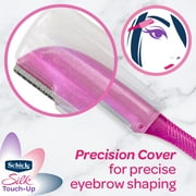 Schick Hydro Silk Touch-up Multipurpose Exfoliating Face Razor and Eyebrow Shaper with Precision Cover, 9 Ct