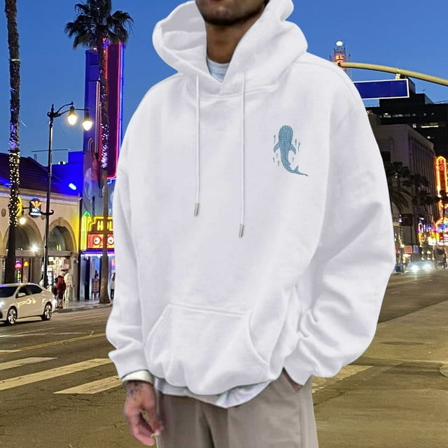 HUITKMM Chandail à Capuche Graphique pour Hommes, Style et Confort