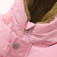 thumbnail image 4 of BULLPIANO Infant Baby Winter Fleece Coat Bear Hooded Jacket Warm Padded Snowsuit for Toddler Boys Girls 2-8T, Pink, 4 of 9