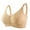Skin, variant on Xmarks Plus Size Zip Up Front-Close Sports Bra Wirefree for Middle-aged Woman 3 Pack 36/80