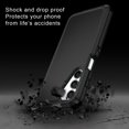 thumbnail image 4 of Petocase for Samsung Galaxy A16 5G Case,Shockproof Dust/Drop Proof 3-Layer Protective Heavy Duty Durable Rugged Hybrid Cover for Galaxy A16 5G,Black, 4 of 7