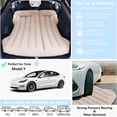 thumbnail image 5 of 64" Car Inflatable Mattress, Soft & Foldable, Fits Multiple Vehicles. Equipped with Pump, Bag, Pillows and Support Piers, Great for Camping & Road Trips, 5 of 12
